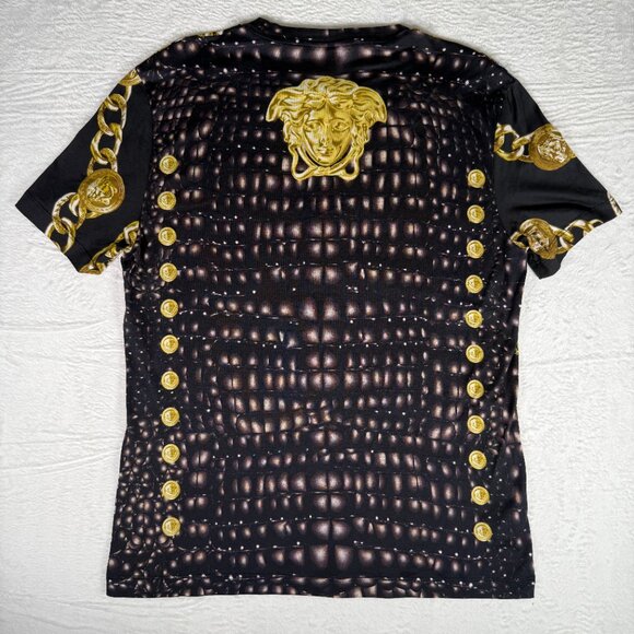 Versace Medusa Head with Chains Rare Limited Edition Large Tshirt. One of a Kind - Picture 13 of 16